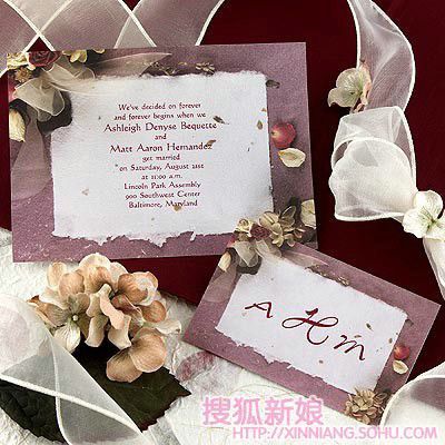 浪漫个性的婚礼请柬8