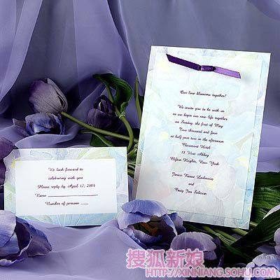 浪漫个性的婚礼请柬9