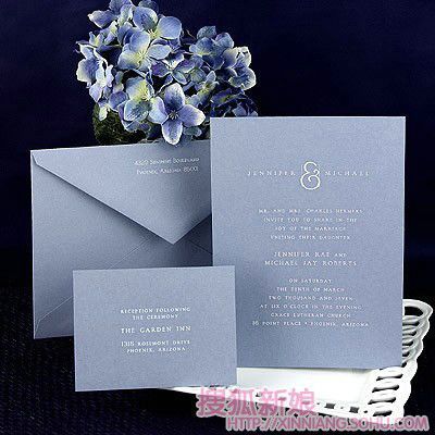 浪漫个性的婚礼请柬10