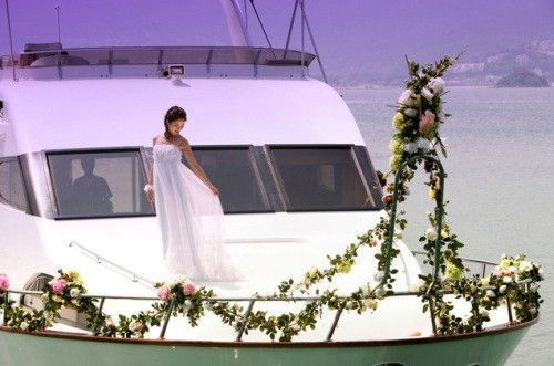 游轮上的婚纱写真1