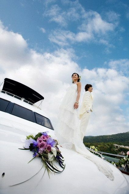 游轮上的婚纱写真2