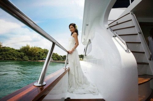 游轮上的婚纱写真6