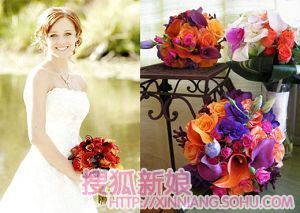 适合秋天用的鲜艳手捧花6