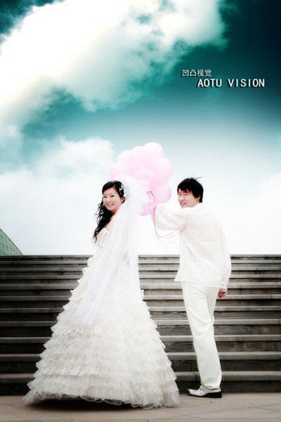 唯美婚纱照出来1