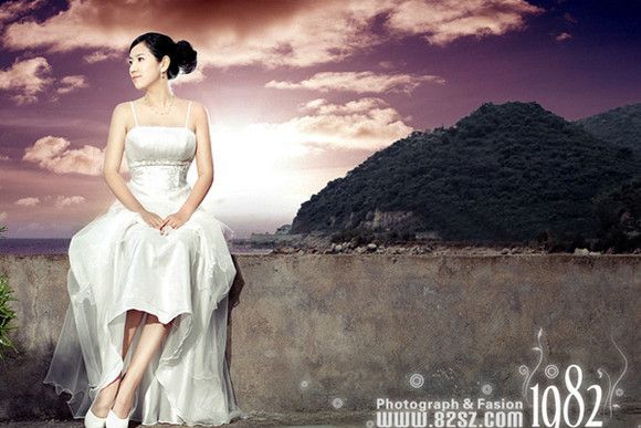 1982年的小夫妻复古婚纱照3