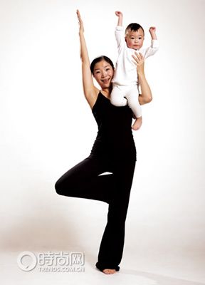 亲子瑜伽时尚辣妈新