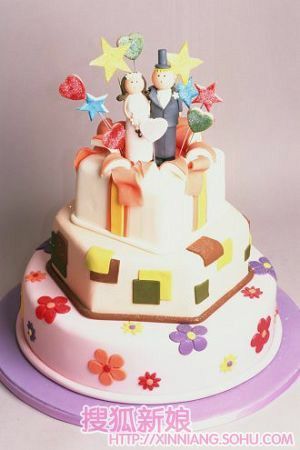 浓情蜜意的婚礼蛋糕2