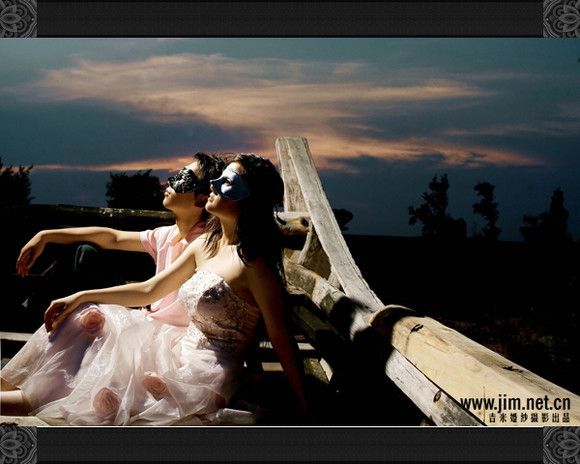 幸福恋人的浪漫婚纱照样片5