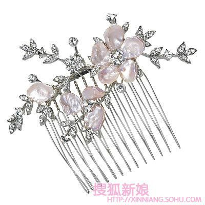 2010年最潮的新娘头饰3