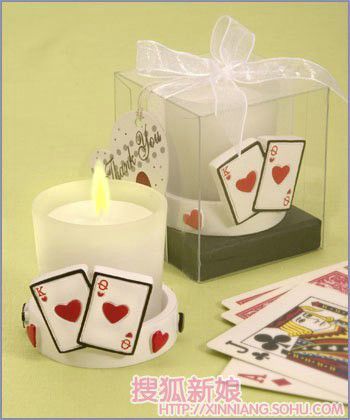 创意婚礼上的可爱蜡烛1