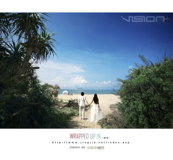 80海边浪漫婚纱照1