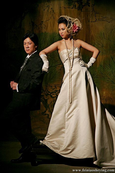 王微的非主流风格个性婚纱照12