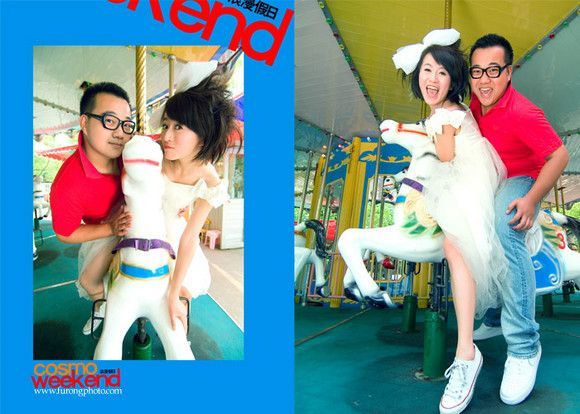 户外唯美的亲人婚纱照3