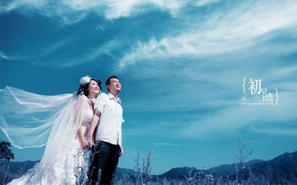 浪漫蓝色婚纱样片-初晴5