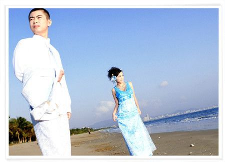 草地婚纱摄影欣赏2