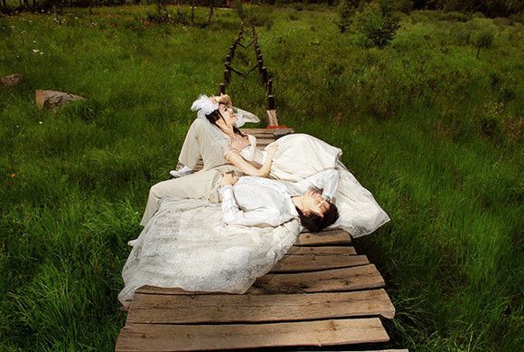 欧洲风格婚纱写真外景3