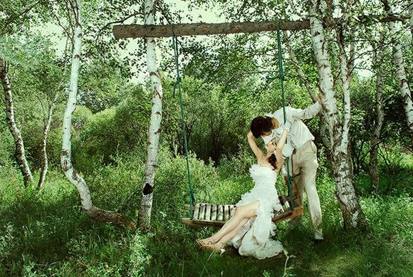 欧洲风格婚纱写真外景6