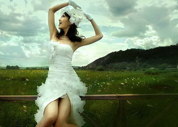 欧洲风格婚纱写真外景8
