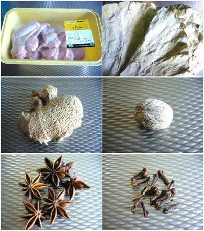 荷叶红烧鸡翅,食谱