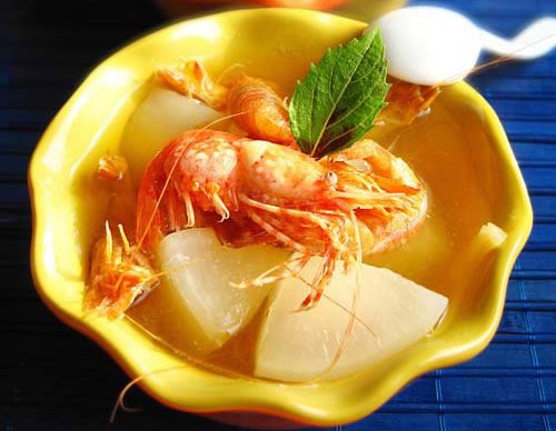 萝卜虾汤.宝宝食谱
